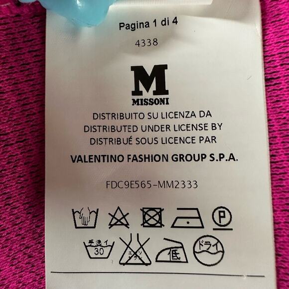 M Missoni Multicolor Lurex Knit Mini Skirt Size 42 US 6 Stretch - Picture 6 of 10